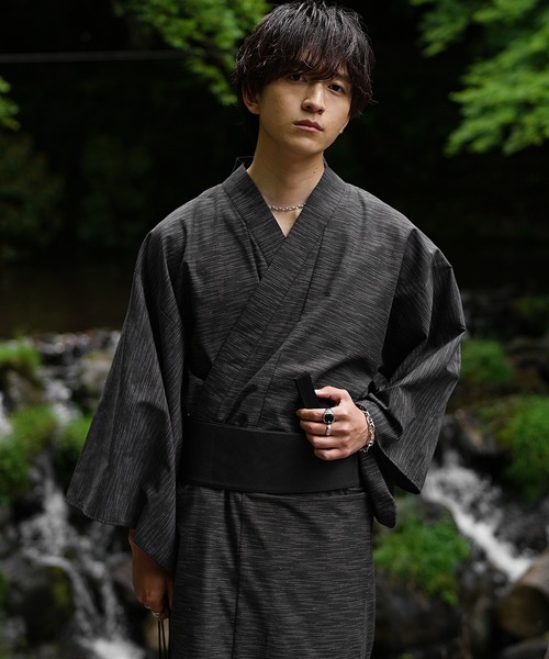 ちゃ様。専用【willfully】浴衣+帯セット＋扇子 MinoriTY（マイノリティ） 浴衣 「MinoriTY」涼風メランジ浴衣5点