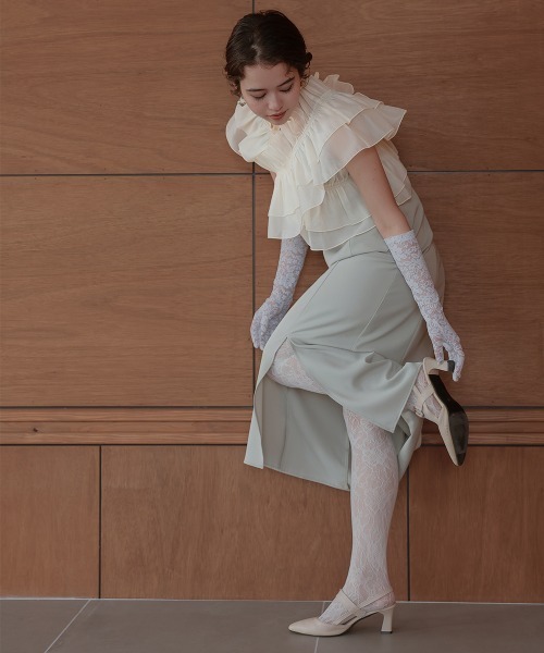 Callarus ドレス 「Callarus」オーガンジー3WAYデザインロング丈