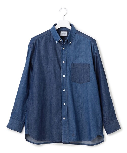 J.PRESS YORK STREET シャツ 「UNISEX」クレイジーパターン デニム