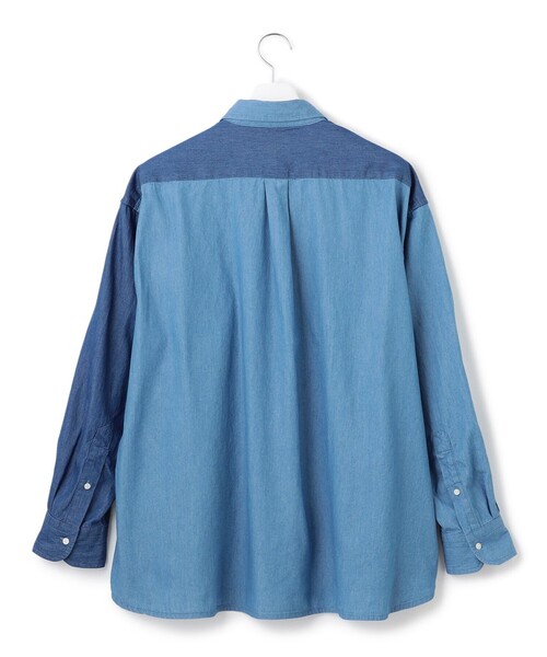 J.PRESS YORK STREET シャツ 「UNISEX」クレイジーパターン デニム