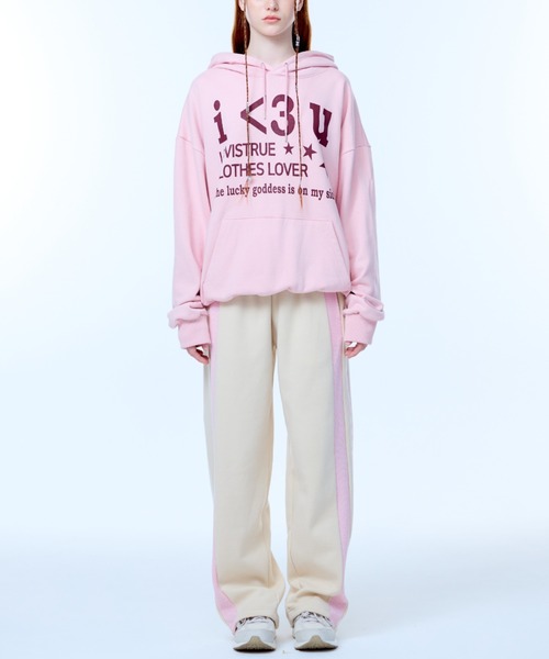 LUVISTRUE スウェット パンツ セットアップ ズボン 韓国 LUVISTRUE スウェットパンツ ジャージ BASIC COLOR SCHEME PANTS