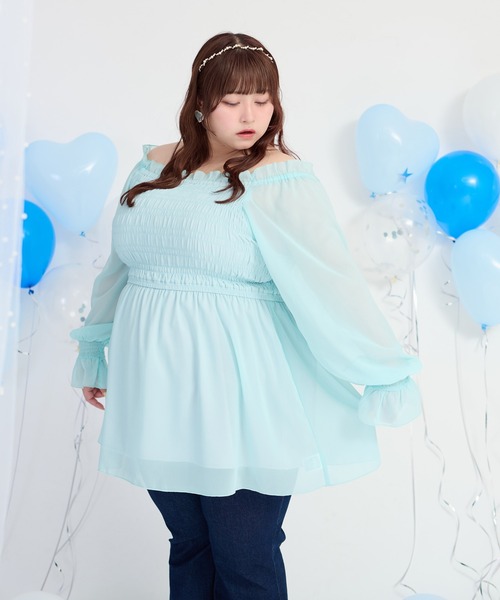 大人カジュアル シフォンシャツ リボンタイ☆２色 ブラウス シフォン シャツ[品番：QU000005127]｜aquagarage