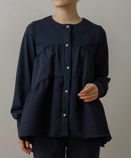 tシャツ 「SONO/ソーノ」「WARM STRETCH」ハイブリッドティアードフーディ レディース