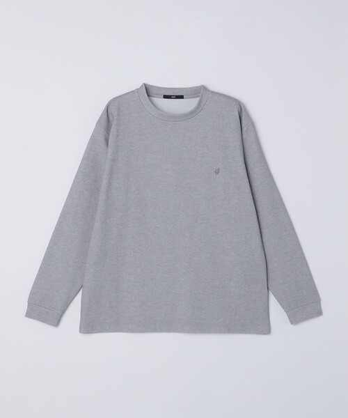 tシャツ 「WEB限定」SHIPS:「抗菌・防臭」ワンポイント ロゴ バーズアイ クルーネック 長袖 Tシャツ メンズ | SHIPS | 17