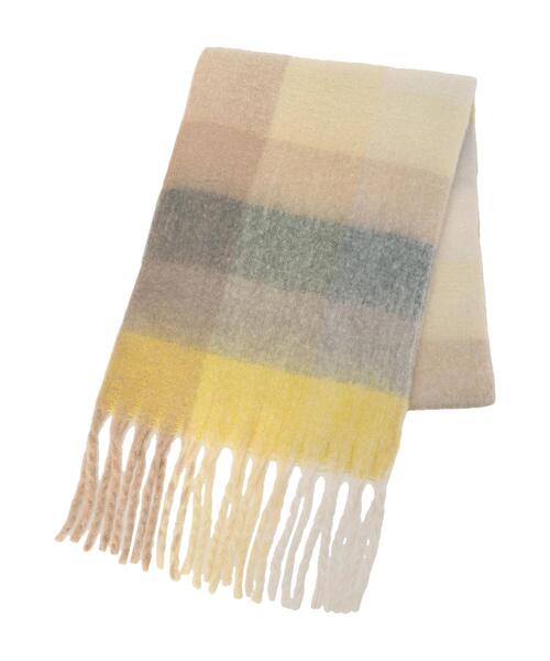 Te chichi TERRASSE ストール マフラー チェック柄フリンジストール