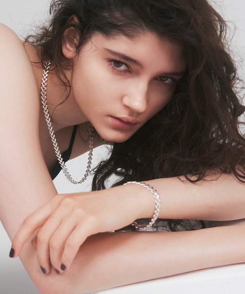 ブレスレット 「quip queint」herringbone M bracelet QU146 レディースの画像