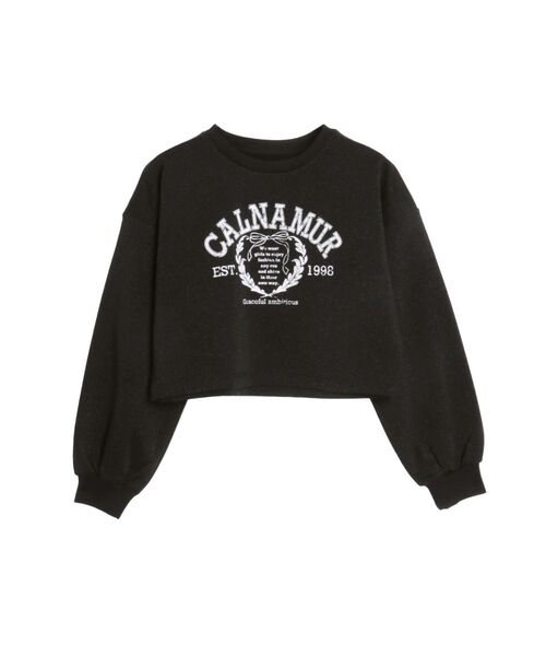 CALNAMUR（カルナムール） トレーナー スウェット リボンカレッジロゴ