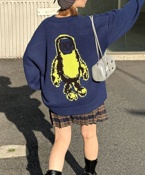 ニット セーター 「BNCP」モンスターロゴジャガードニット レディース メンズ