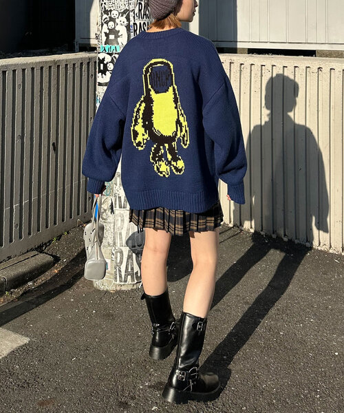 ニット セーター 「BNCP」モンスターロゴジャガードニット レディース メンズ CIAOPANIC ニット セーター 「BNCP」モンスターロゴジャガード