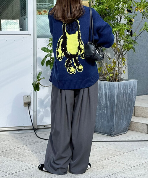 CIAOPANIC ニット セーター 「BNCP」モンスターロゴジャガード