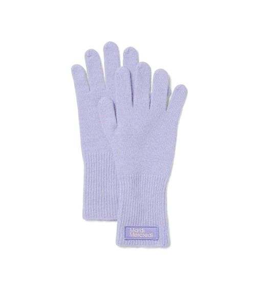 Mardi Mercredi 手袋 WOOL GLOVE SQUARE LOGO レディース
