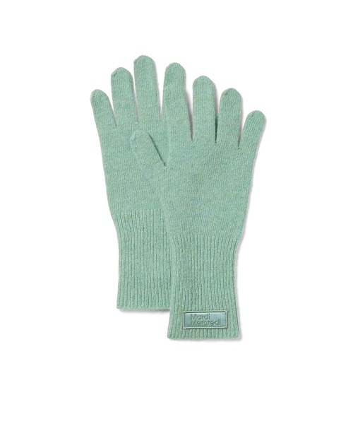 Mardi Mercredi 手袋 WOOL GLOVE SQUARE LOGO レディース