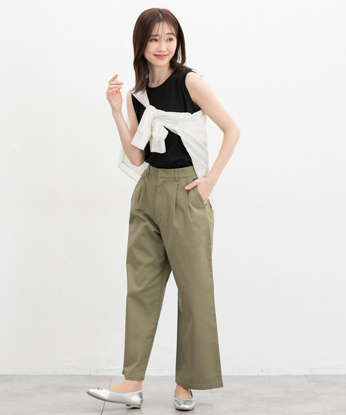 Honeys（ハニーズ） チノパン チノワイドストレート（股下64cm