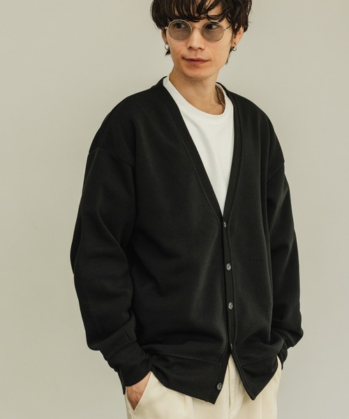 improves（インプローブス） カーディガン 裏起毛 コットンタッチ