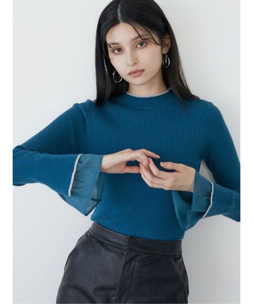 MURUA（ムルーア） ニット セーター ベルスリーブラインニット