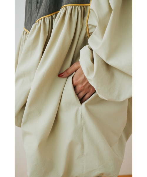 HeRIN.CYE ブルゾン アウター Switching balloon blouson スイッチング