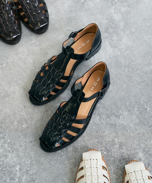 MOHI 「MOHI」 フラットサンダル 36 ブラック レディース