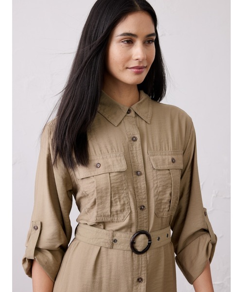 ワンピース BANANA REPUBLIC FACTORY STORE　　日本限定 ユーティリティシャツワンピースの画像