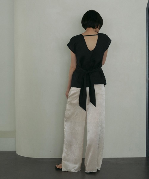 スカート anuke Piping Satin Pants ànuke online store（アンヌーク） / Piping Satin PantsPiping