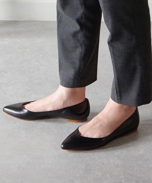 極美品✨ FABIO RUSCONI　ヒールパンプス ブラック 37 ☆FABIO RUSSONI☆ 黒 パンプス 37 1/2