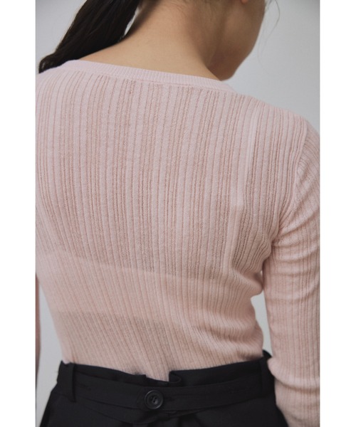 Abor ニット セーター 「Abor」Random Rib Pullover/ランダム