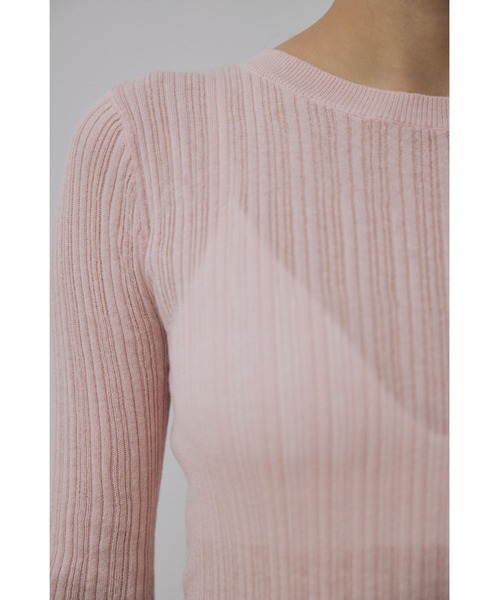 ニット セーター 「Abor」Random Rib Pullover/ランダムリブプルオーバー レディース Random Rib Pullover – Abor
