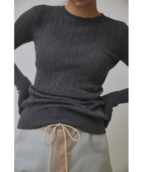 ニット セーター 「Abor」Random Rib Pullover/ランダムリブプルオーバー レディース Abor ニット セーター 「Abor」Random Rib Pullover/ランダム
