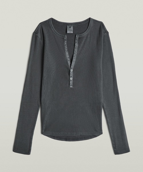 G-STAR RAW tシャツ DEEP V-NECK SLIM TOP/Vネックヘンリースリム