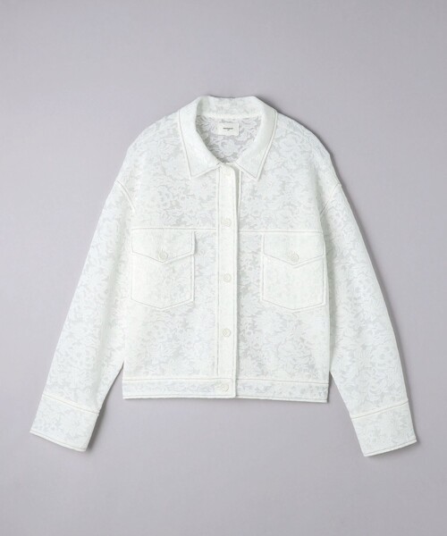 ブラウス シャツ 「WRAPINKNOT」フラワー レース シャツ ジャケット レディース