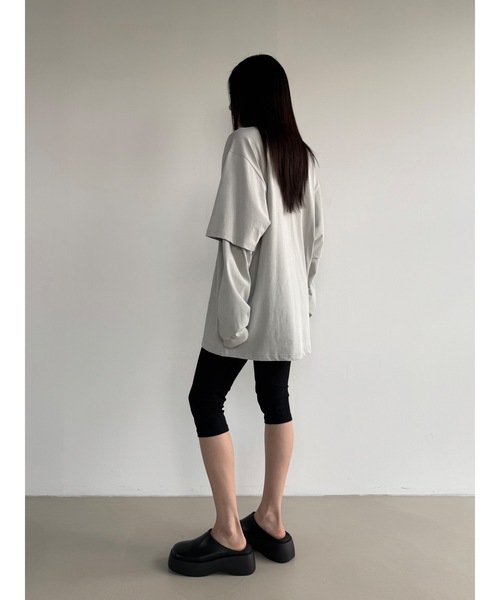 tシャツ 「DIDOT.」レイヤードビッグロンT レディース メンズ Didot.showroom tシャツ 「DIDOT.」レイヤードビッグロンT