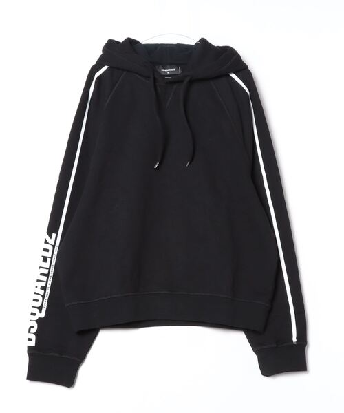 【関税込み】Dsquared2 ブラック Cipro Raglan Fit フーディ Black Cipro Raglan Fit Hoodie by Dsquared2 on Sale