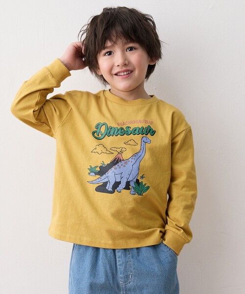 ANY（エニィ） tシャツ 恐竜プリント 長袖Tシャツ キッズ 子供服