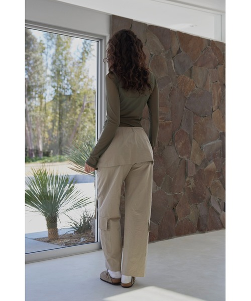 ALEXIA STAM（アリシアスタン） カーゴパンツ Cargo Pants With Skirt