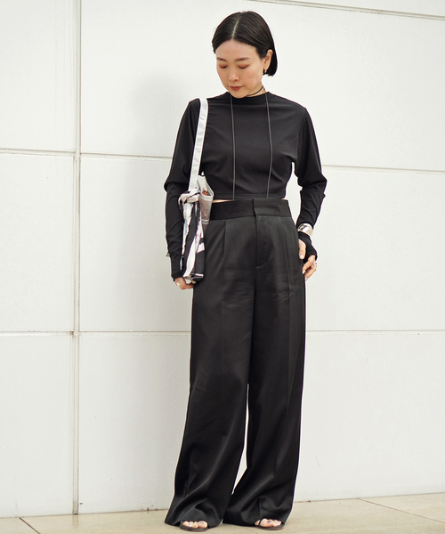 20SS L'Appartement AP STUDIO コットンタックパンツ AP STUDIO｜3シーズンタックパンツ | Rakuten Fashion(楽天