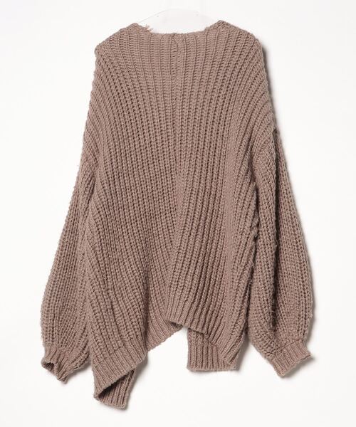 「SALON」 ニットカーディガン FREE ブラウン レディース_画像2