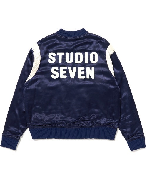 STUDIO SEVEN ブルゾン アウター Satin Stadium Jacket「STUDIOSEVEN 