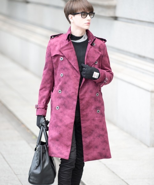 「BUFFALO BOBS」 コート 3-4 ブラック メンズ_画像4