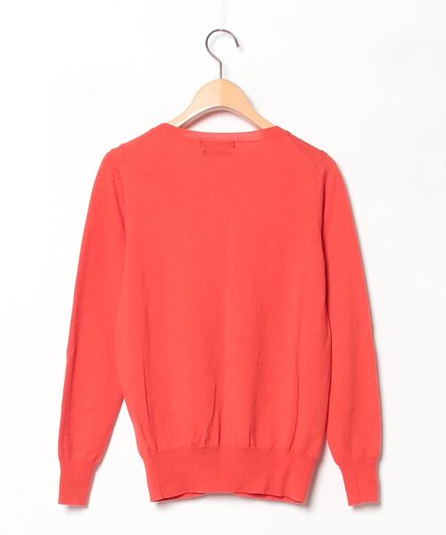 「LAPIS LUCE PER BEAMS」 ニットカーディガン - レッド レディース_画像2