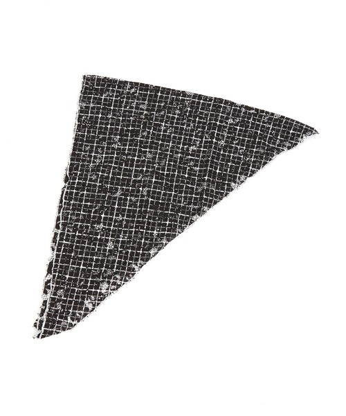 an meets zakka チェック柄フラワーレースバブーシュカ : ZOZOTOWN