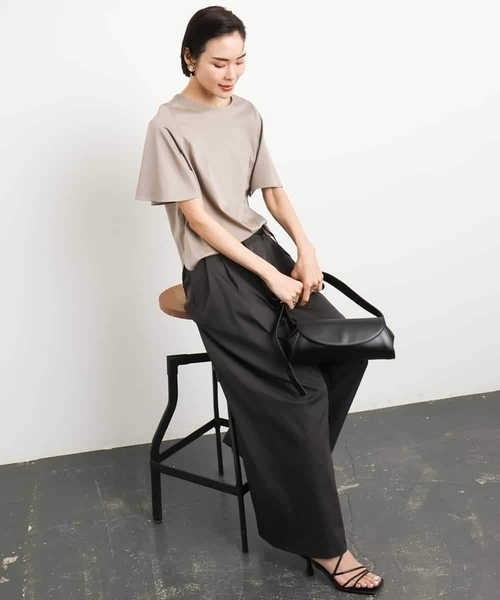 ミッシェルクラン（MICHEL ）/[接触冷感]フレアスリーブカットソー MICHEL KLEIN（ミッシェルクラン） tシャツ 「接触冷感」フレア