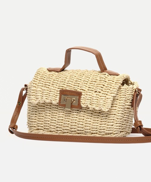ZAKKA-BOX かごバッグ カゴバッグ フラップバスケットポシェット