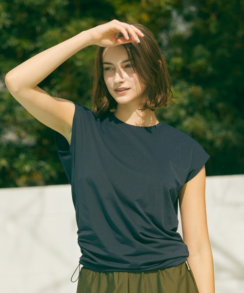 tシャツ Julier Ecocoフレンチスリーブトップス レディース