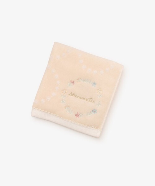 Afternoon Tea（アフタヌーンティー） ハンカチ 小花刺繍ミニタオル