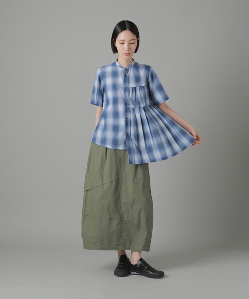 ズッカ zucca オンブレーチェック シャツ ブラウス ZUCCa ブラウス シャツ オンブレーチェック / レディース