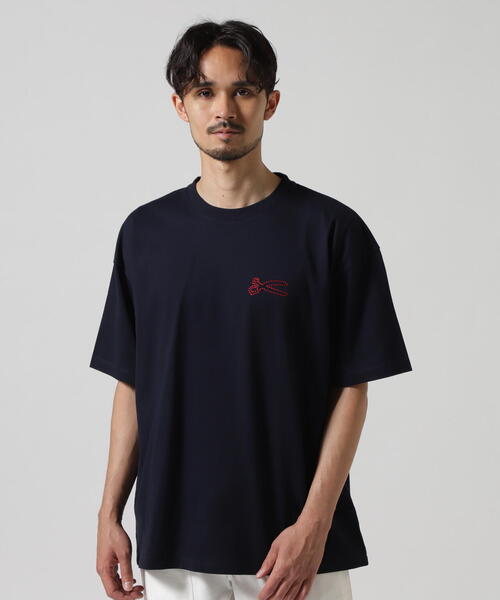 DENHAM Tシャツ　ブラック刺繍 楽天市場】-デンハム DENHAM tシャツ 半袖 刺繍 プリント ロゴ