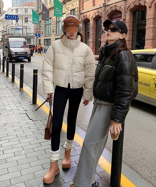 「c.u.l」 中綿ブルゾン L ホワイト レディース_画像2