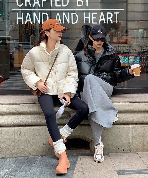 「c.u.l」 中綿ブルゾン L ホワイト レディース_画像3