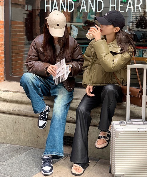 「c.u.l」 中綿ブルゾン L ホワイト レディース_画像8