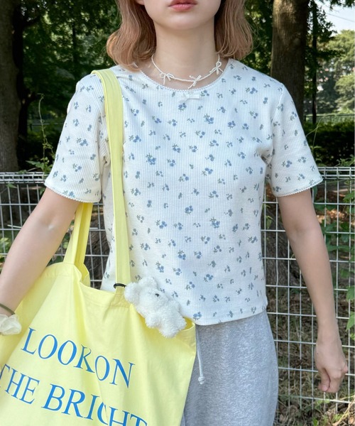 INTER FACTORY（インターファクトリー） tシャツ ちょこび - 花柄
