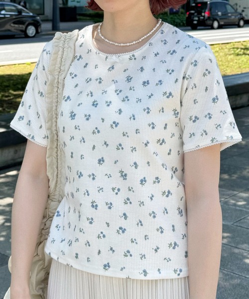 INTER FACTORY（インターファクトリー） tシャツ ちょこび - 花柄